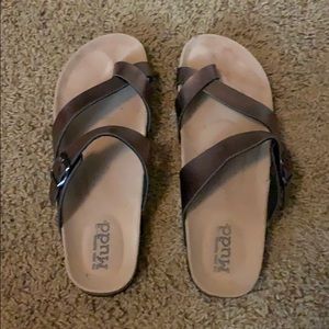 Bronze sandals